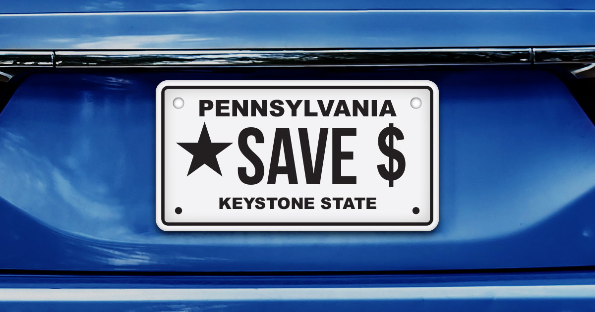 Pennsylvania license plate